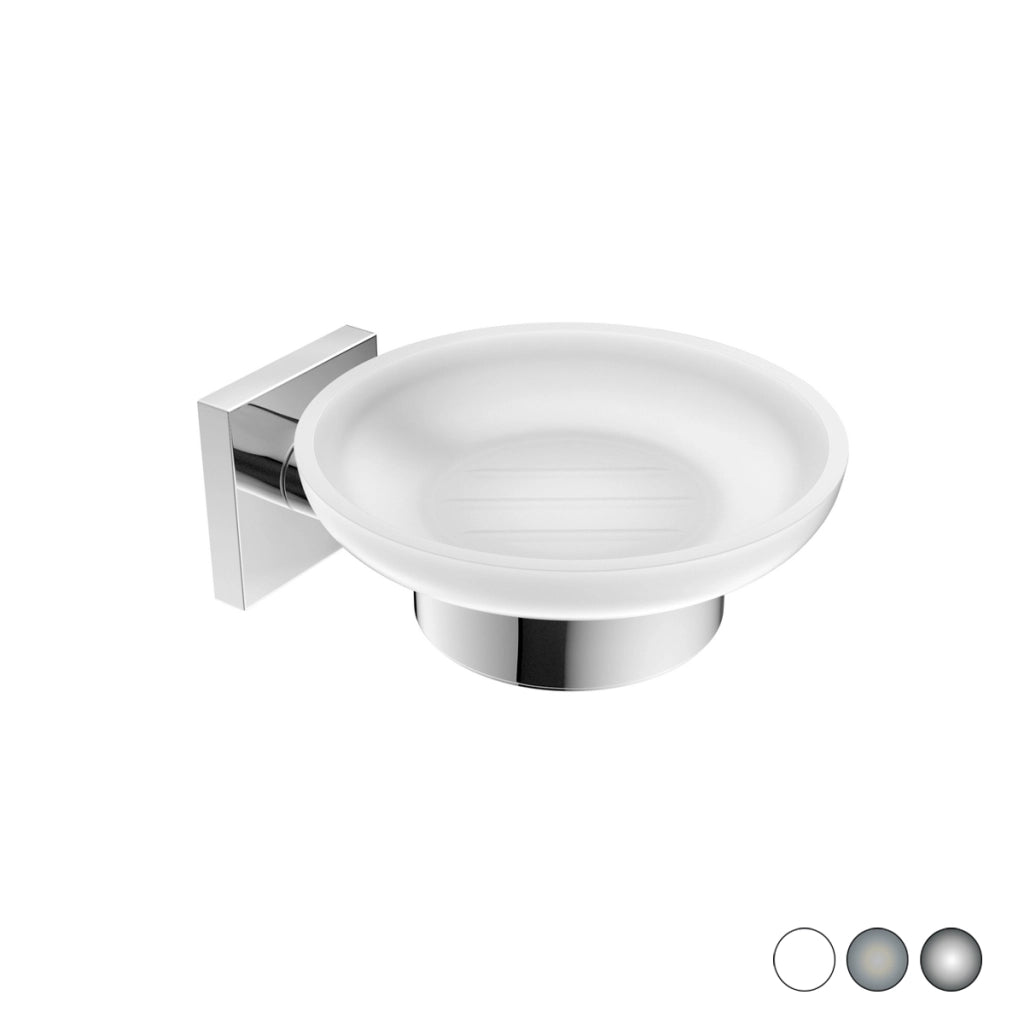 PORTA SAPONE MOD. HOTEL MAISON- Bianco cm 11 x h.5,5 x 13,5- METAF- pezzi 1