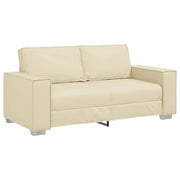 Divano | Divano da soggiorno | Sofa a due posti Crema 180 cm Pelle Sintetica