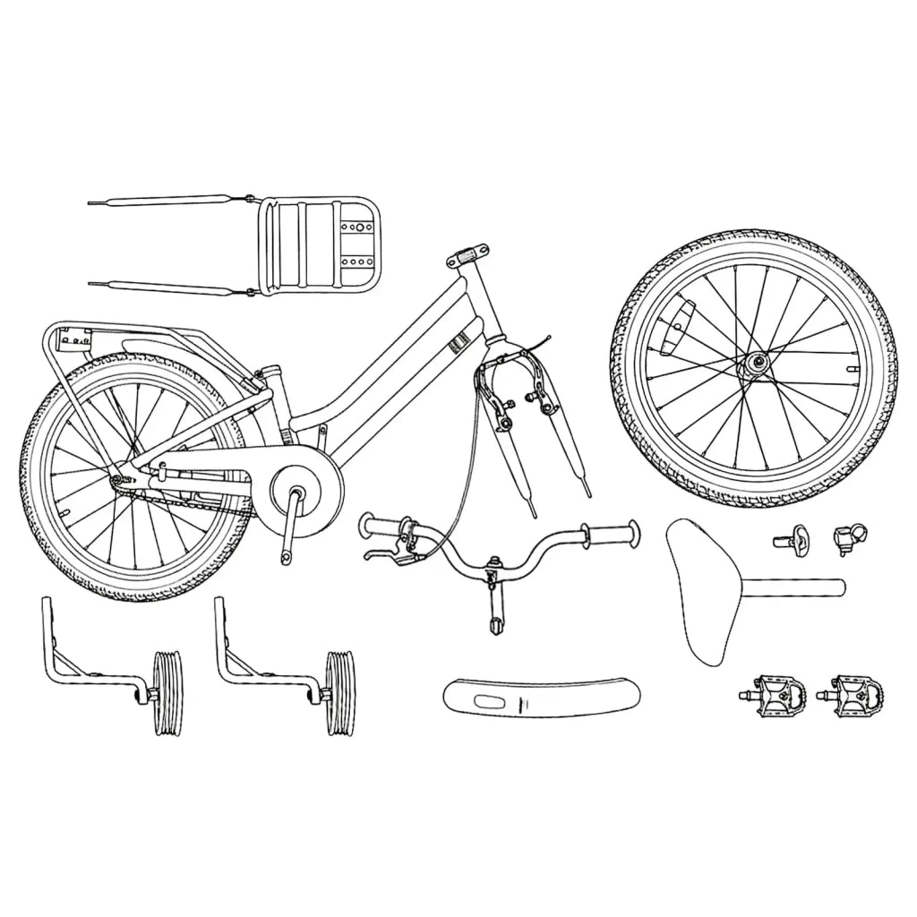 Bicicletta per Bambini 12 Pollici per bambini di 2-4 anni 42009295