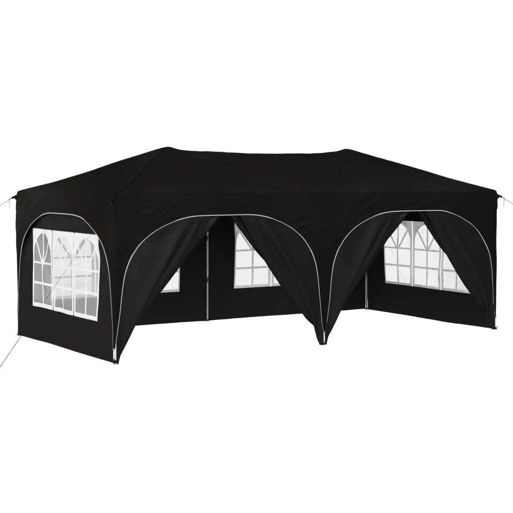 Tenda per feste a pop-up 575 x 288 x 245 cm Nero Tessuto Oxford