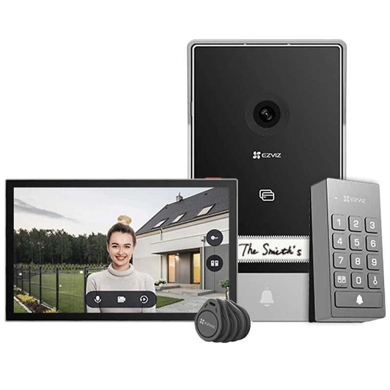 EZVIZ TP7 - VIDEOCITOFONO + TASTIERINO + 5 RFID TAG - 2K - SCHERMO TOUCH 7"" - CONTROLLO REMOTO - RILEVAMENTO MOVIMENTO - AUDIO BIDIREZIONALE - SBLOCCO RFID