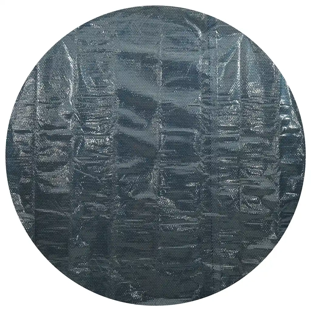 Pellicola Galleggiante Solare PE per Piscina 210 cm Nero e Blu cod mxl 54592