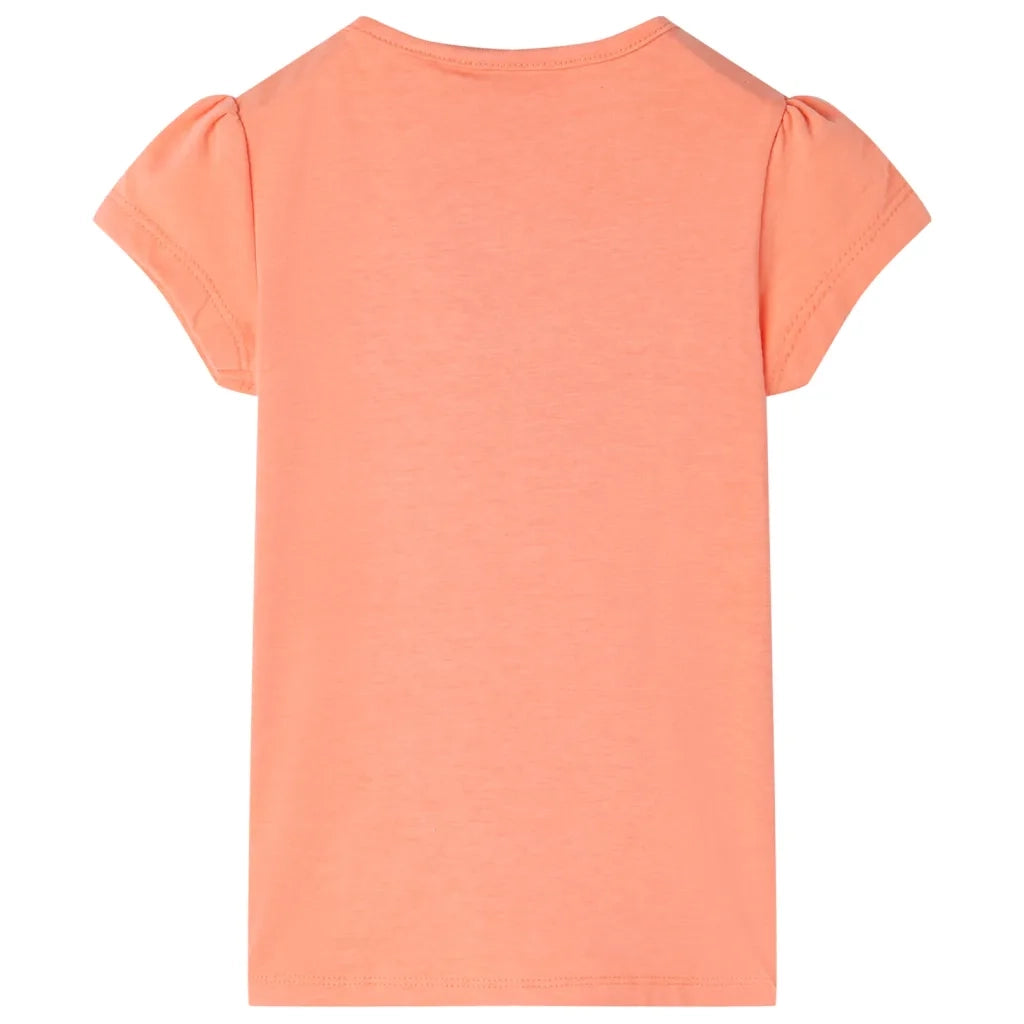 Maglietta da Bambina Arancione Neon 104cod mxl 109435