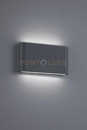 THAMES II APPLIQUE DA ESTERNO LED 9W 900lm, 3000K BI-EMISSIONE FUSIONE ALLUMINIO ANTRACITE OPACO IP54 L. 17,5CM