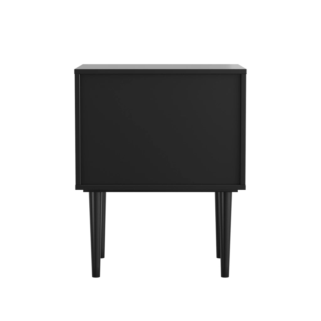 Tavolino da notte con 2 cassetti; tavolino multifunzionale per camera e soggiorno; in MDF; marrone antico; 61.5 × 45.0 × 16.3 cm