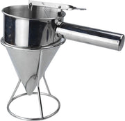 Dispensatore di impasto, pannocotte, dispensatore di impasto, acciaio inossidabile, 600 ml, portioneur di impasto, multicalibro, acciaio inossidabile, dispensatore di torta a camicia con standard, eccellente per pannocotte, dessert