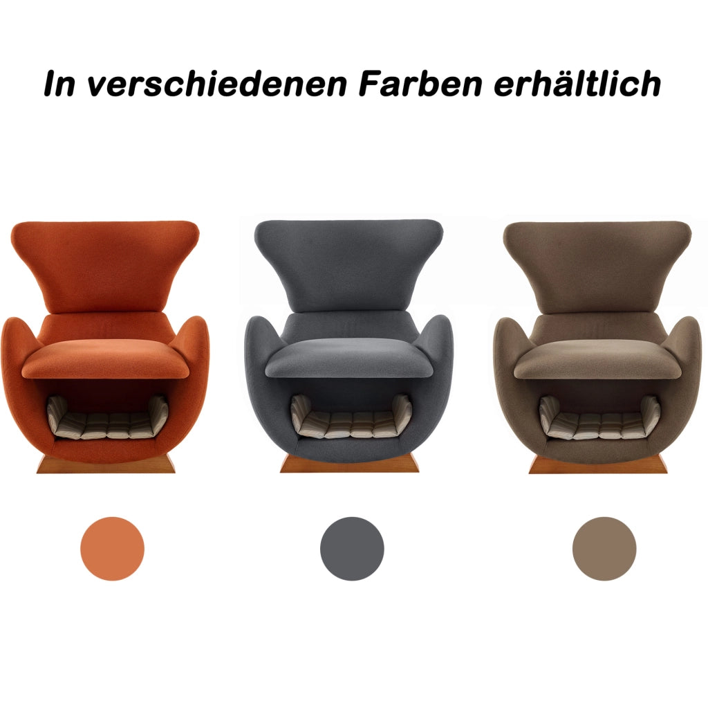 Poltrona lounge design con cuccia per animali; 66x69x76 cm; marrone