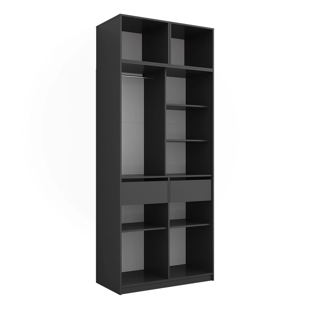 Armadio Elmo Antracite 50 x 40 cm Set di 3 Vicco