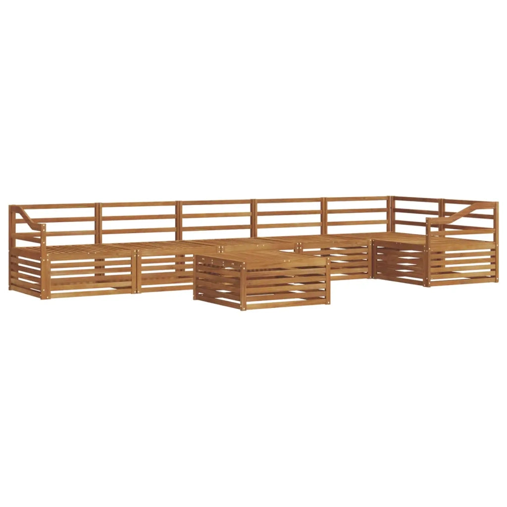 Set di divani da esterno 7 pcs Naturale