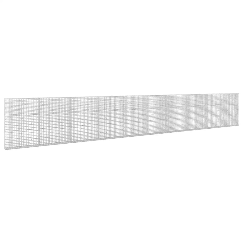 Gabione con filo da 5 mm e rete da 5x5 cm 950x30x150 cm 3464197