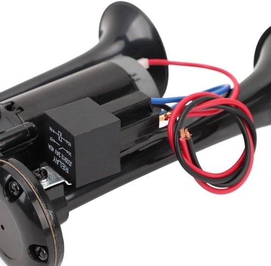 Set di Tromba Acustica Super Luminosa a 130dB - 24V Auto Tromba con Compressore per Camion e Barche