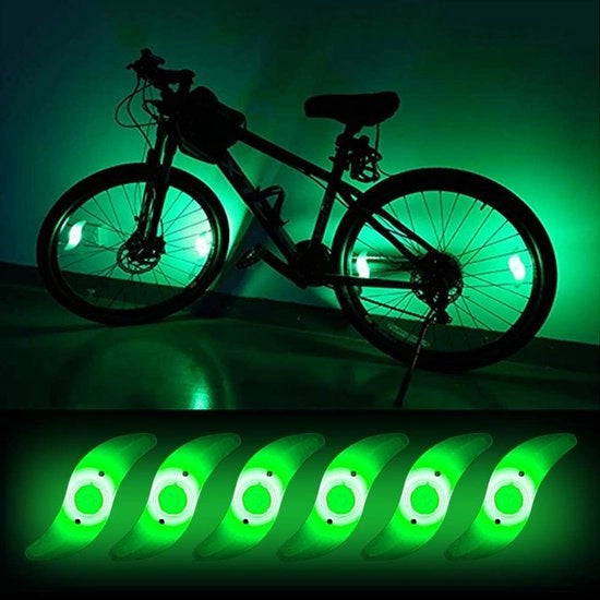 Illuminazione delle ruote - Illuminazione bicicletta LED - Sicurezza - Bambini e adulti - Riflessione - Accessori - Illuminazione delle ruote della bicicletta