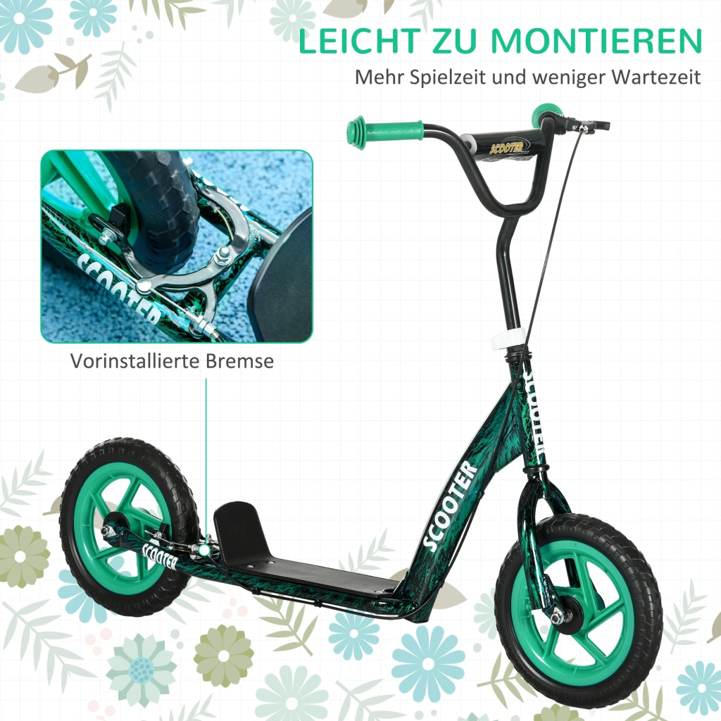 Monopattino per Bambini ¨C zephmum ¨C Verde, Acciaio, Regolabile