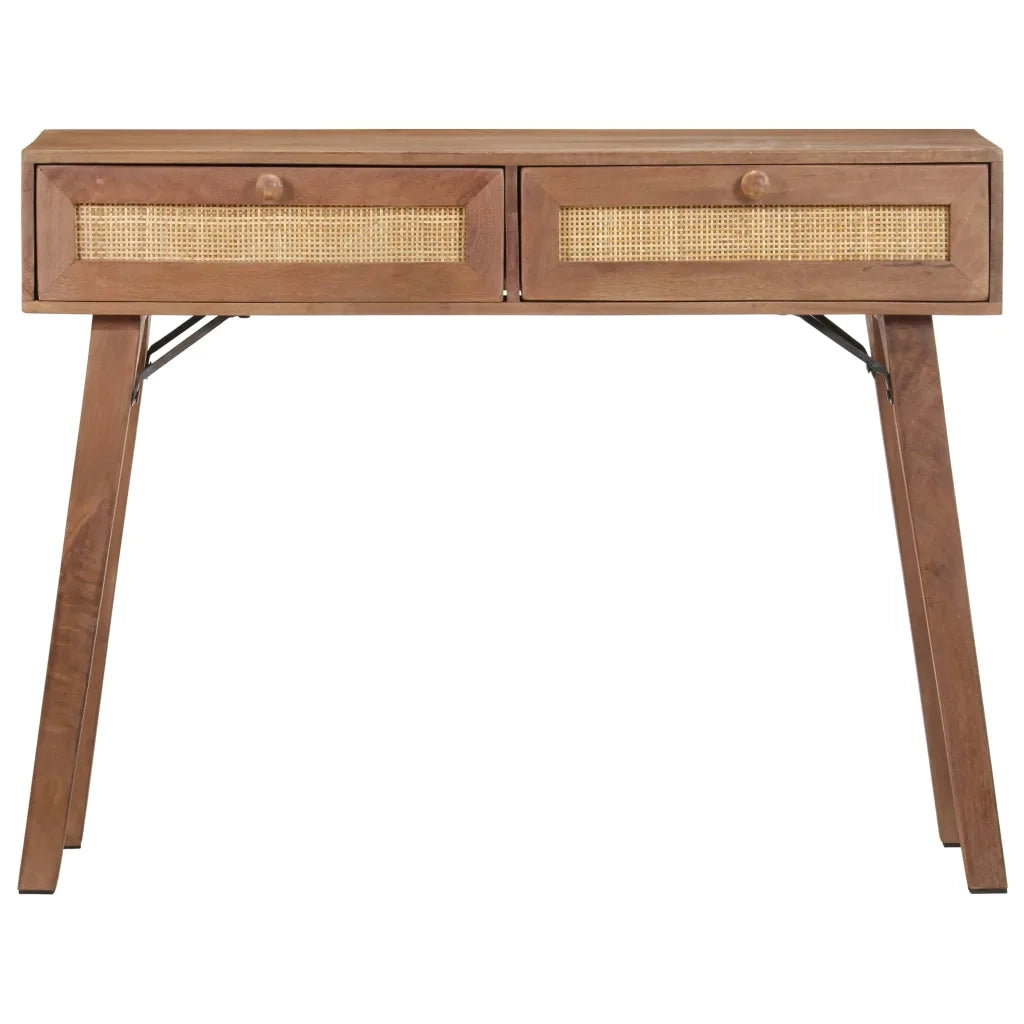 Tavolo Consolle | Tavolo d'Ingresso 100x35x76 cm in Legno Massello di Mango