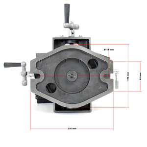 Morsa da banco per macchine con base girevole Morsa di serraggio da officina 125mm