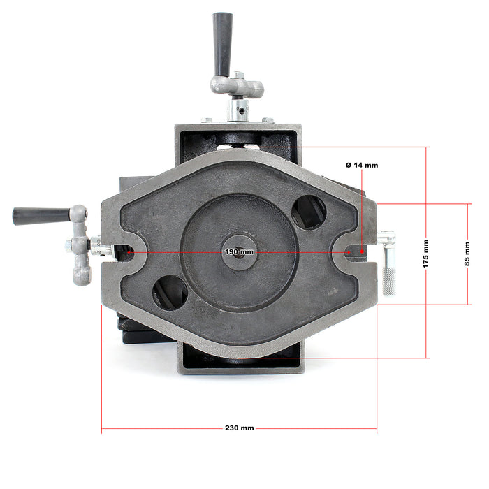 Morsa da banco per macchine con base girevole Morsa di serraggio da officina 125mm