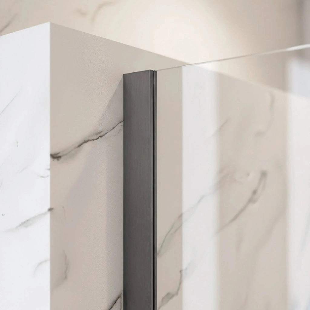 Parete Doccia Rea Flexi Transparent / Titan 70