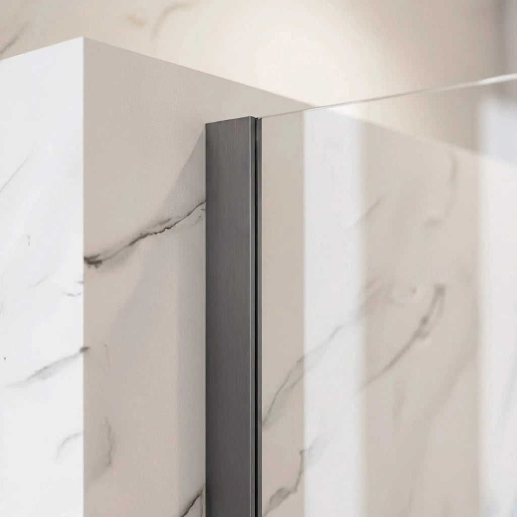 Parete Doccia Rea Flexi Transparent / Titan 70