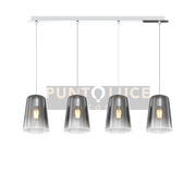 SOSPENSIONE CROMO RETTANGOLARE 4 LUCI CROMO 1164CR-S4 R-CR