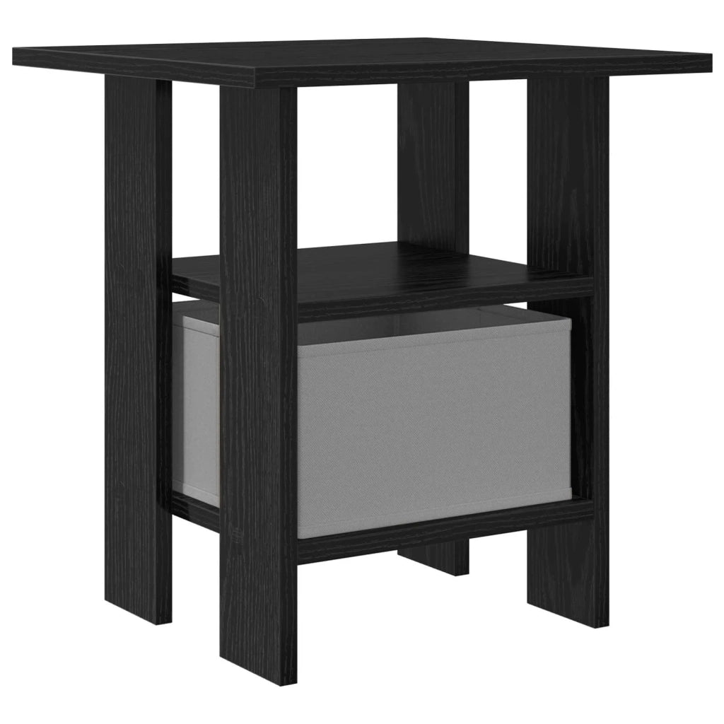 Comodino Rovere Nero 41 x 40 x 45 cm Legno multistrato 8000422