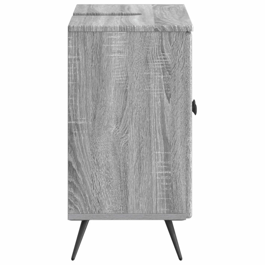 Armadio per Lavabo da Bagno BREDA Sonoma grigio 897451