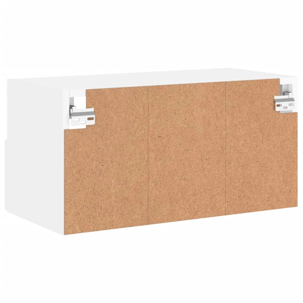 Mobile TV multimediale mensola TV mobile TV sala da pranzo soggiorno camera da letto da parete 60 x 30 x 30 cm legno ingegnerizzato bianco 02_0027792