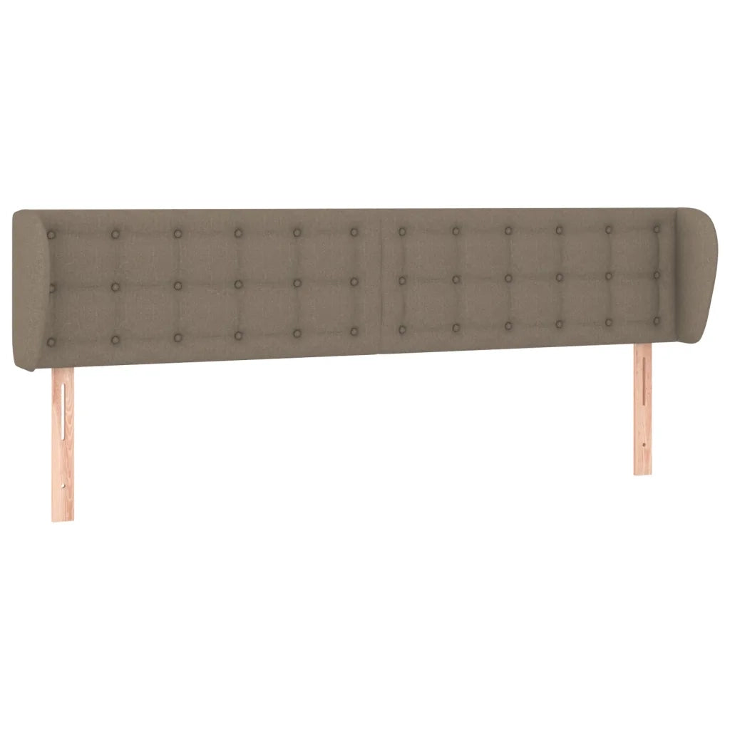 Testiera ad Orecchio Tortora 163x23x78/88 cm in Tessuto