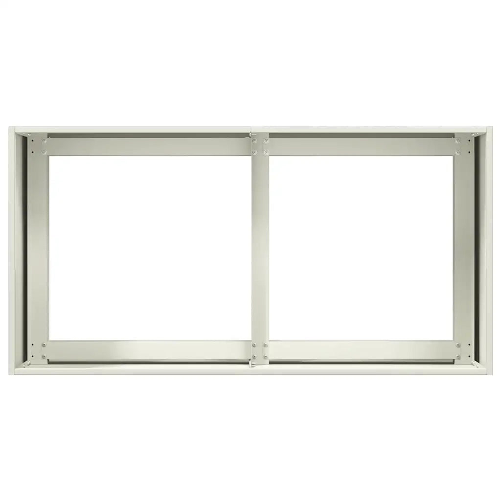 Fioriera Bianca 80x40x40 cm in Acciaio Laminato a Freddo 860669