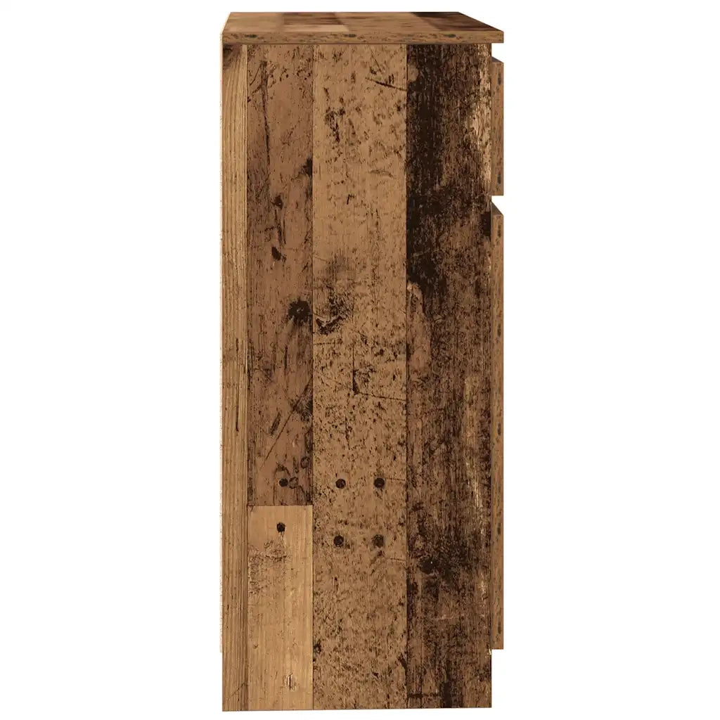 Credenza con Cassetto Legno Antico 71x35x84 cm in Truciolato 861596