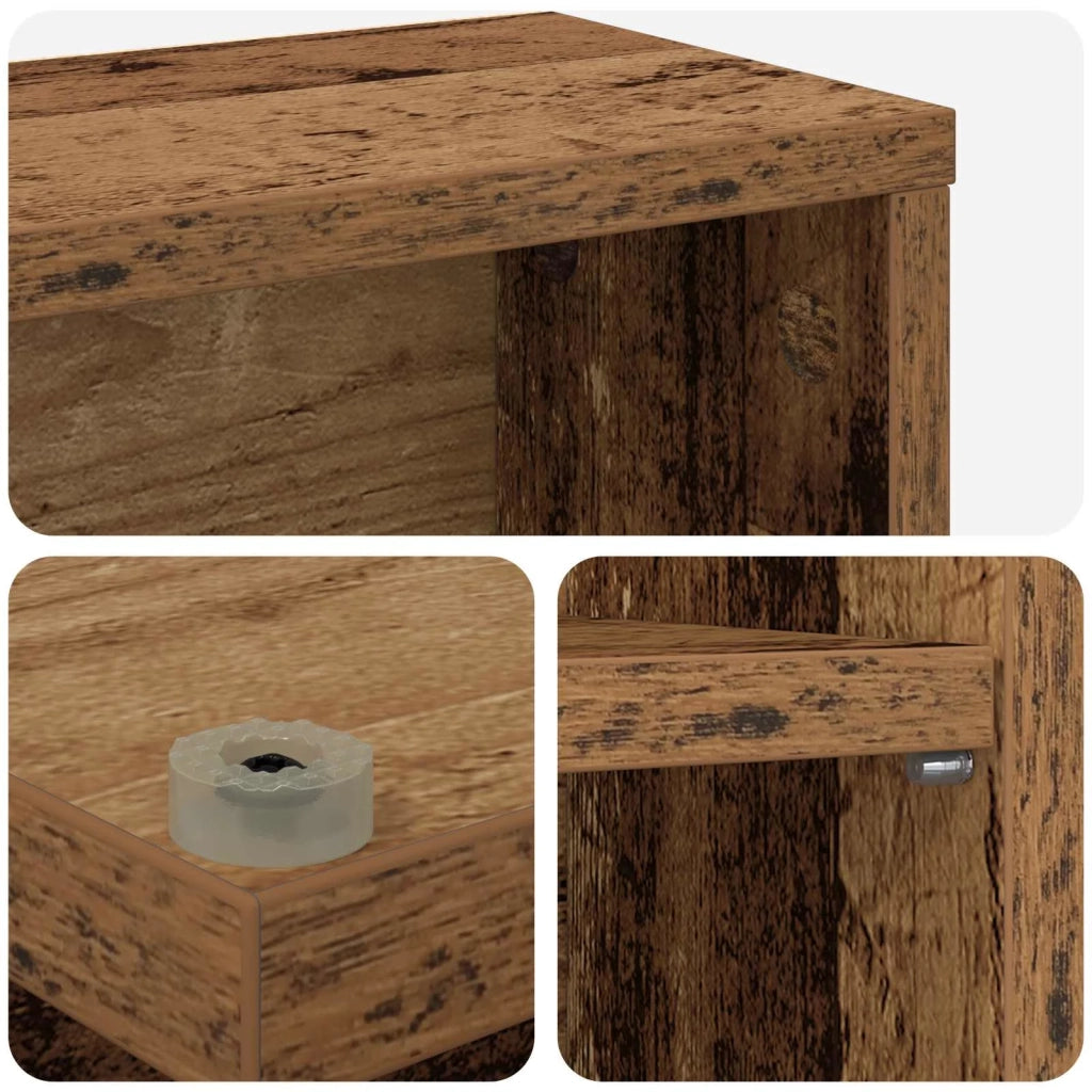 Mobile per CD Legno antico 60 x 17 x 92 cm Legno ingegnerizzato 8012742