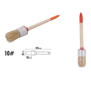 Trade Shop - Pennello Pittura Maniglia In Legno Setole Naturali A Testa Tonda 38 Mm 10" 90293 -