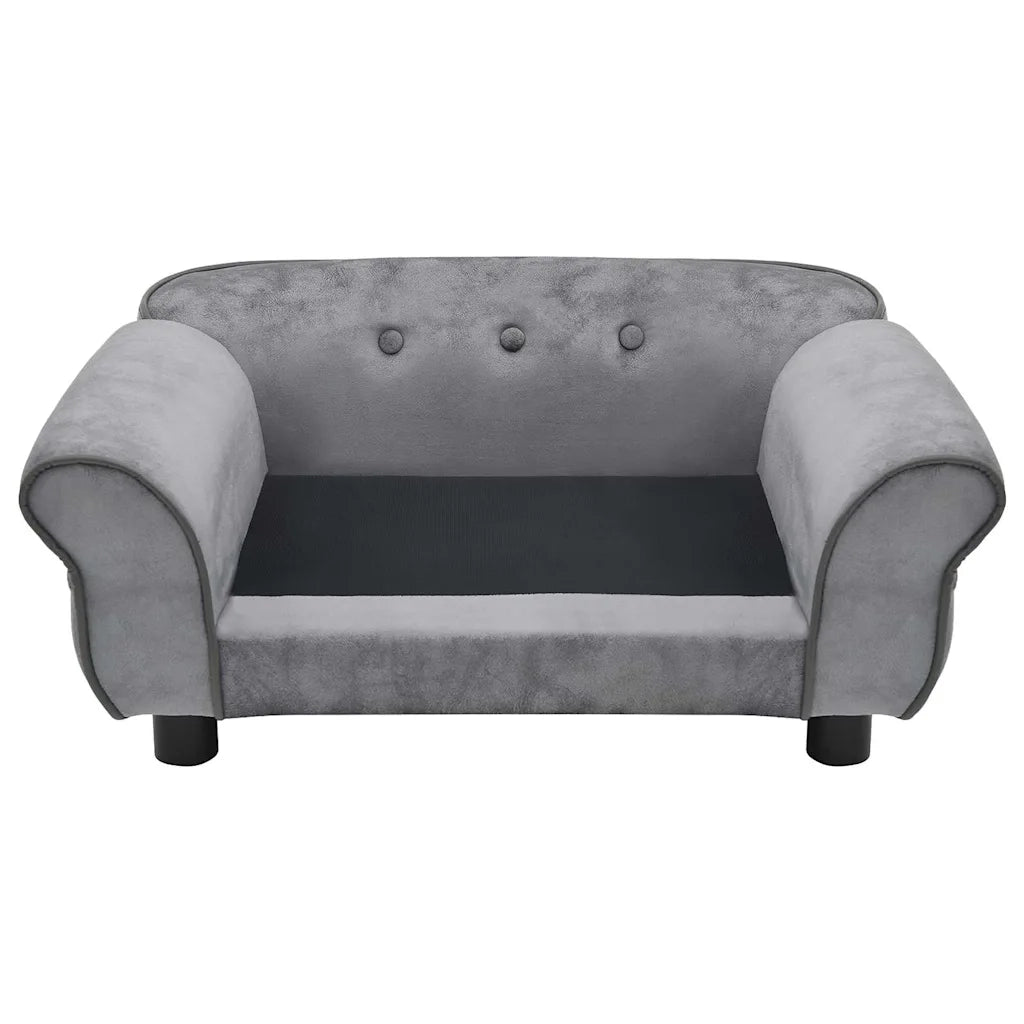 Divano per Cani-Sofa per animali domestici-Divanetto Grigio 72x45x30 cm in Peluche