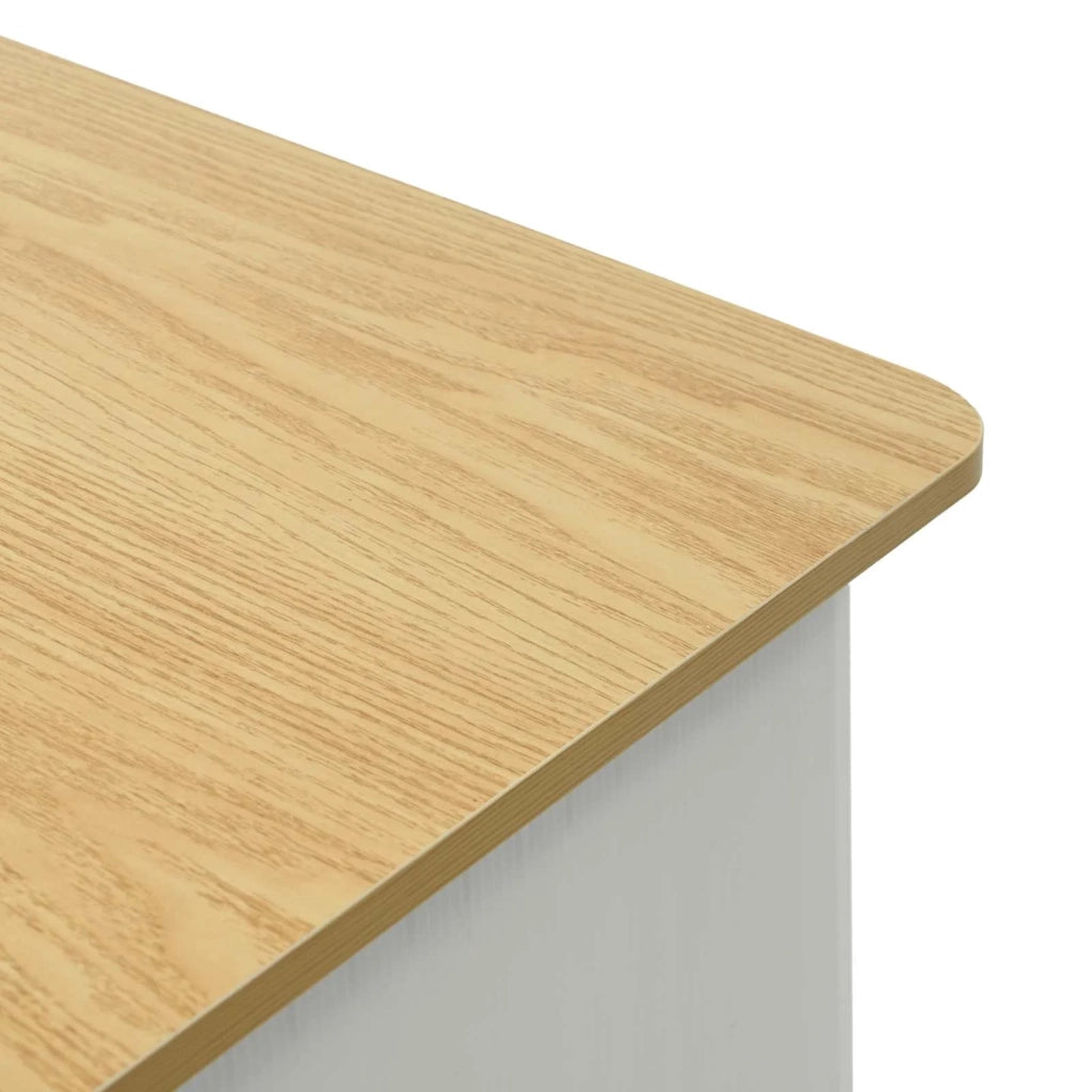 Bancone per fiera Marrone chiaro e bianco 80 x 40 x 93 cm 42046607