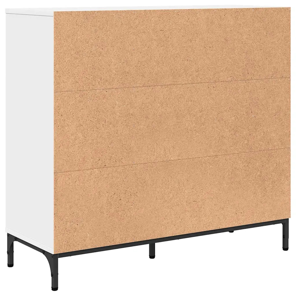 Credenza | Madia | Buffet da pranzo | Armadio da pranzo Bianco 89,5 x 33 x 82 cm Legno multistrato