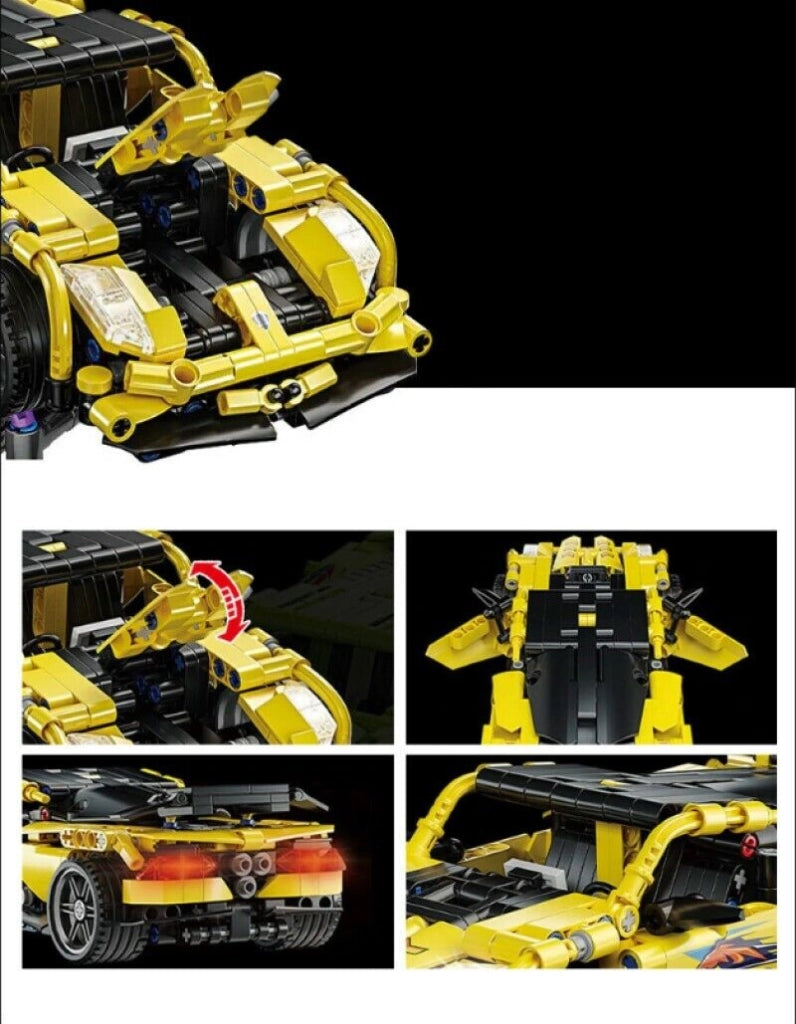 Costruzioni Mattoncini 509 + pezzi auto sportiva compatibile  Q-JM801