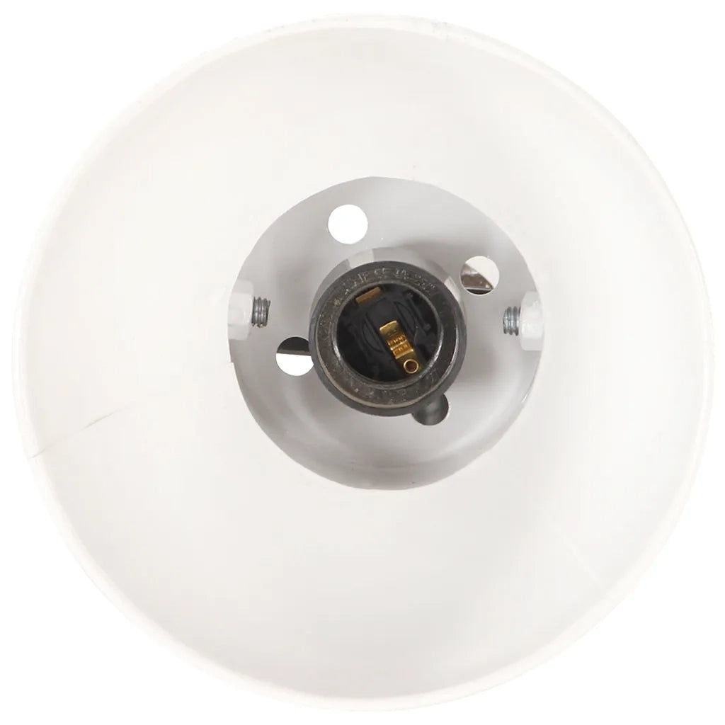 Lampada da Pavimento con 2 Paralumi Bianca E27 in Ghisa cod mxl 72895