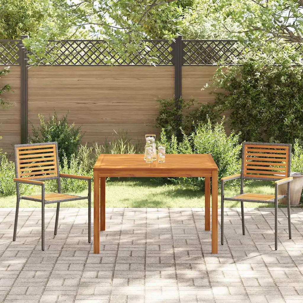 Set da Pranzo per Giardino 3 pcs Grigio 3365530