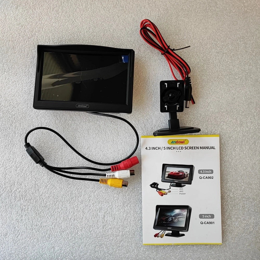 Trade Shop - Monitor Per Auto Suv Camioncino Q-ca901 Da 5" Hd Av A Colori Tft-lcd Telecamera -