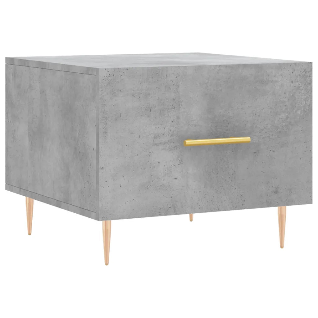 2 pz Tavolini salotto | Tavolino da caff¨¨ | Tavolino da Soggiorno Grigio Cemento 50x50x40 Legno Multistrato