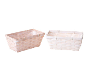 Set 6 Cassette in Vimini Larghezza 22 cm