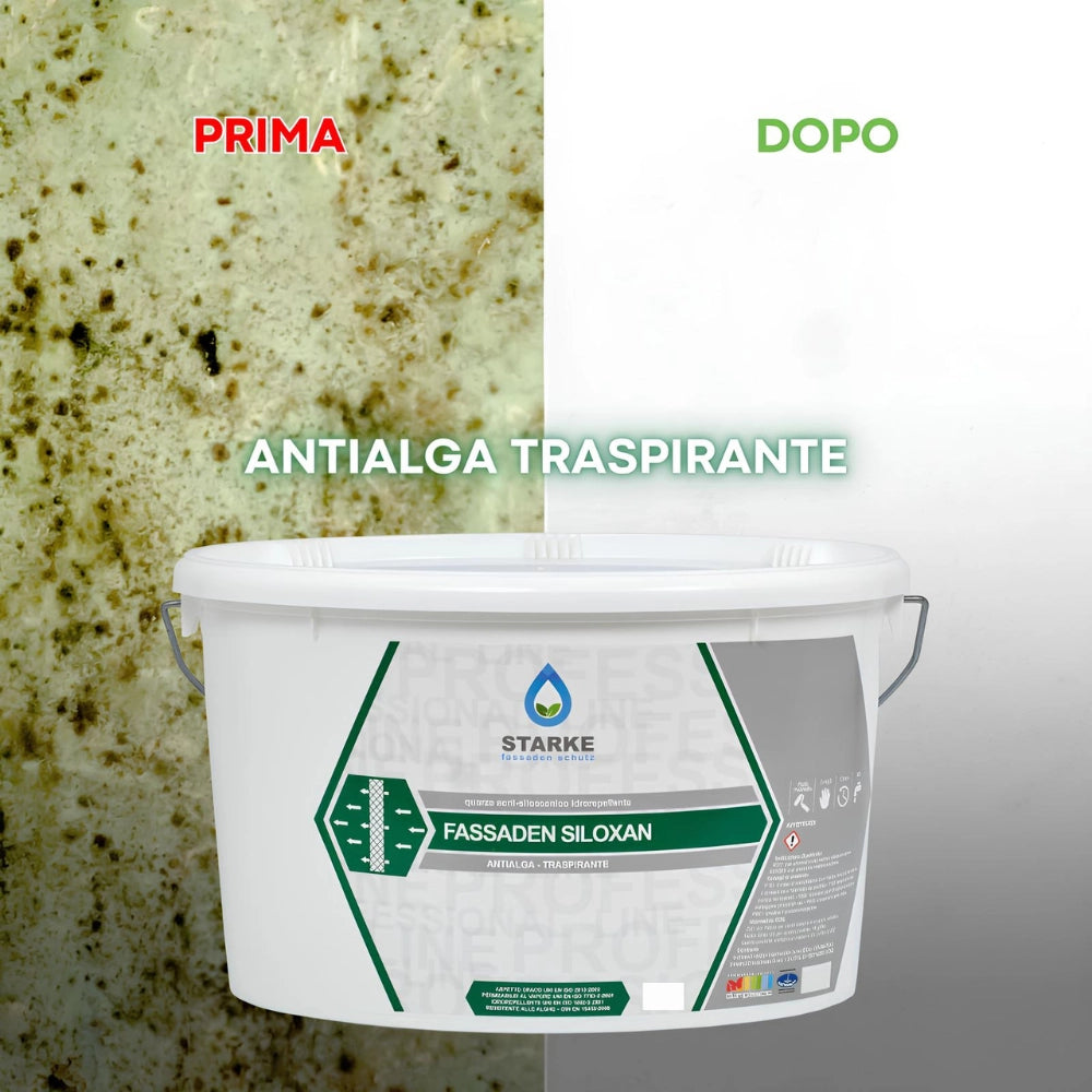 Pittura murale fassaden siloxan quarzo acril silossanico idrorepellente *** formato 5 lt, confezione 1