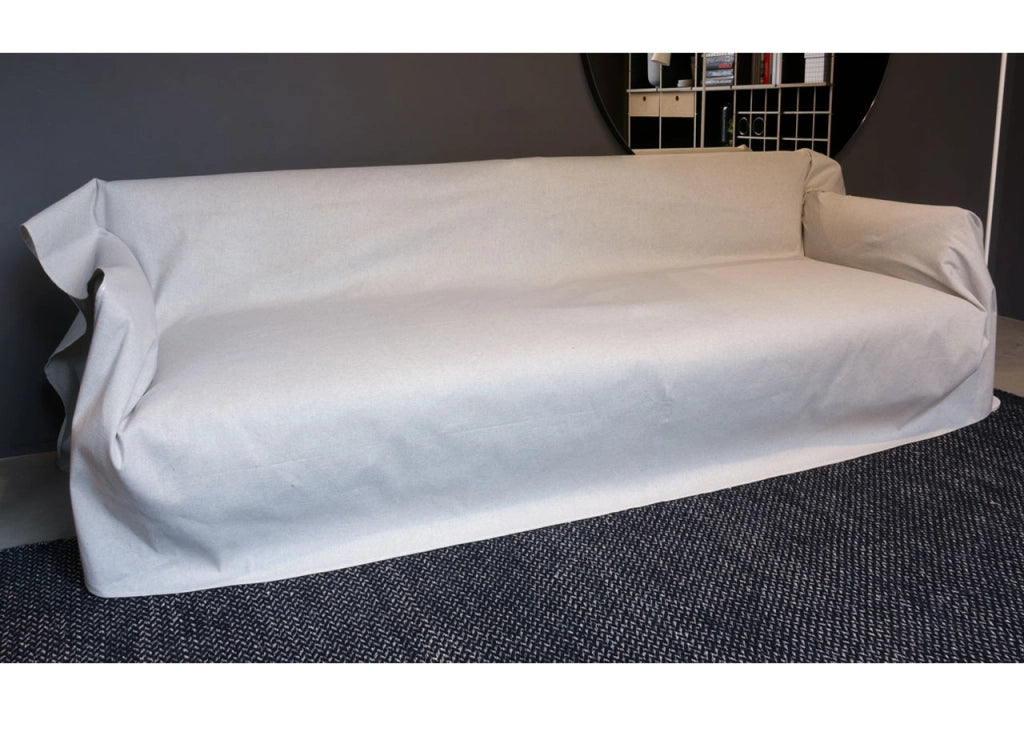 Telo Arredo Granfoulard Copritutto Cotone Made Italy Vari Disegni Arredatutto Copriletto Multiuso - 2 Piazze - Prezioso Grigio