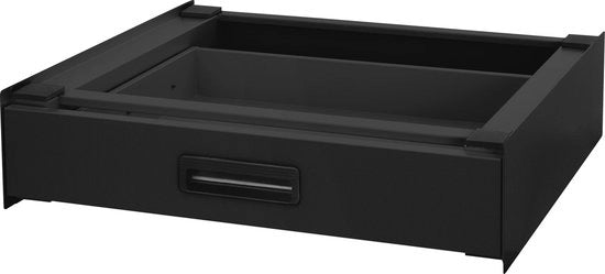 Treno di sostituzione per lavatrice e asciugatrice – Cassetto di accoppiamento universale 60,5x54 cm in nero ML design