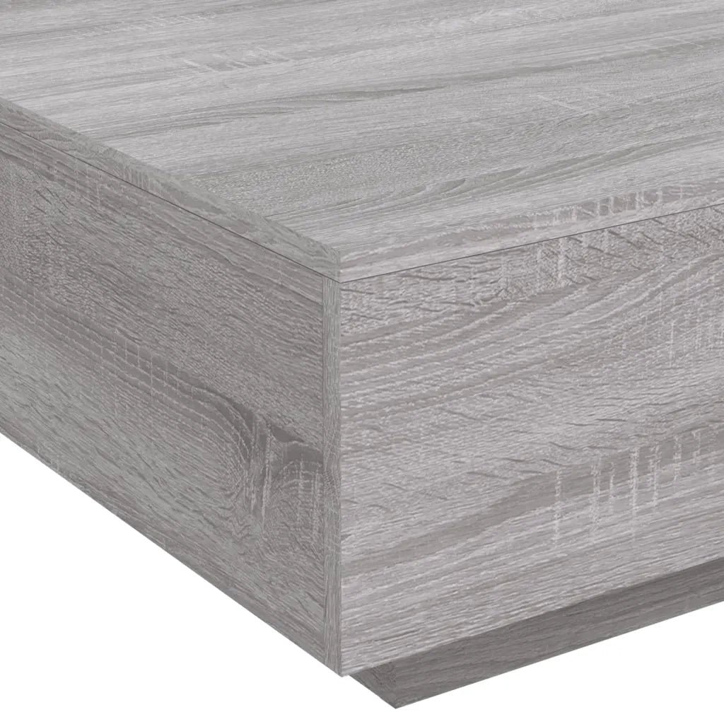 Tavolino da Salotto-Tavolino da soggiorno-Tavolo Grigio Sonoma 80x80x31 cm Legno Multistrato