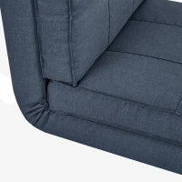 Poltrona da Pavimento Pieghevole, Sofà Lettino a 5 Posizioni, Poltrona Letto, Divano Singolo, 61 x 73 x 58 cm, Blu Scuro