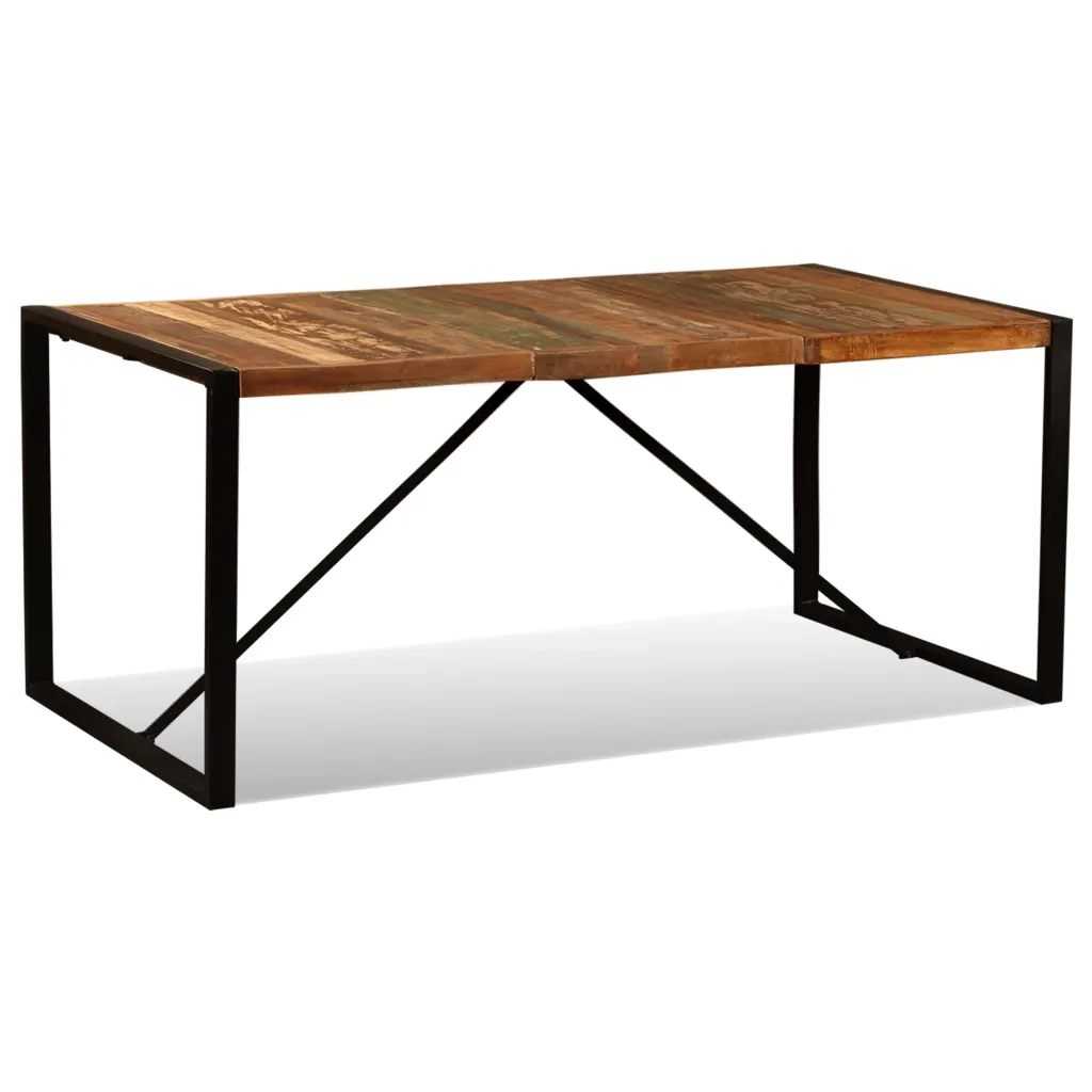 Tavolo da Pranzo | Tavolo da cucina in Legno Massello di Recupero 180 cm