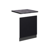 Pannello frontale Fame-Line Nero rigato/Antracite 60 cm, PL Antracite Vicco