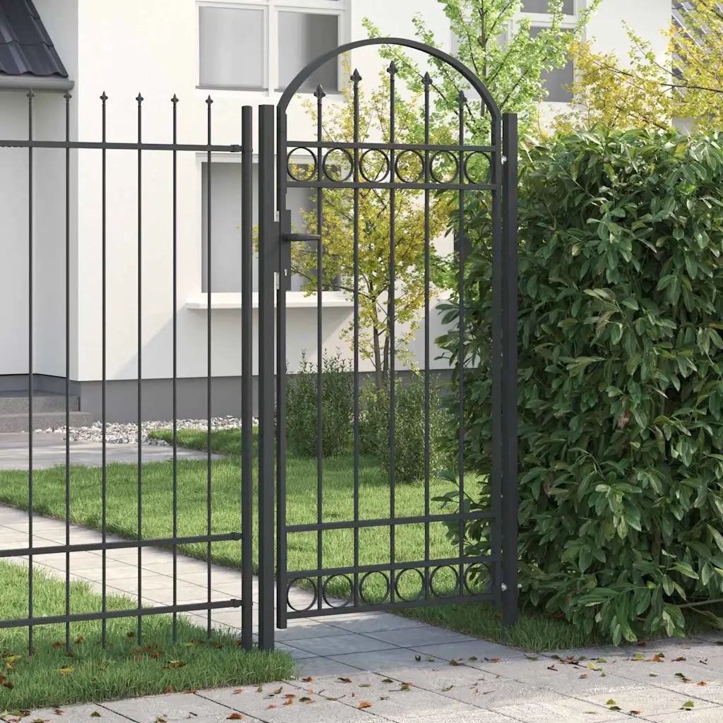 vidaXL Cancello per recinzione Grigio 100 x 250 cm