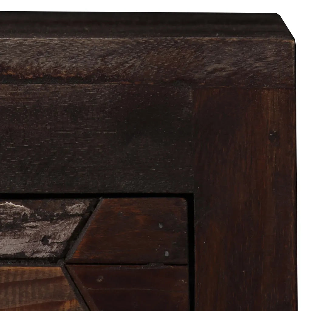 Comodino in Legno Massello di Recupero 40x30x50 cm 245916