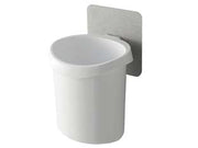 PORTASPAZZOLINO BAGNO IN ABS- - mm.100x90x134 - colore bianco - 6 pezzi AGLAIA
